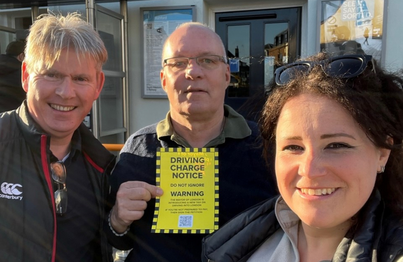 Campaigners Nick Gethin, Paul Woodward and Cllr Olivia Rybinski