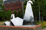 Staines swans sculpture