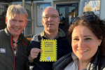 Campaigners Nick Gethin, Paul Woodward and Cllr Olivia Rybinski