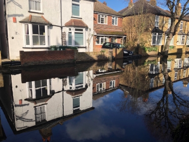 Flooded Guildford Street, Staines